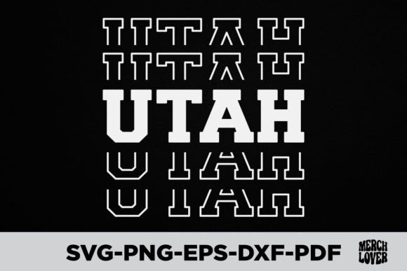 A Patriotic Utah Graphic for Packaging, Labels, and Brand Identity