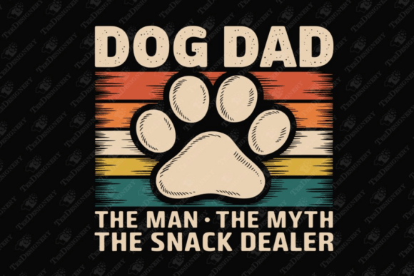 Dog Dad Graphics for Crafting and T-Shirt Designs