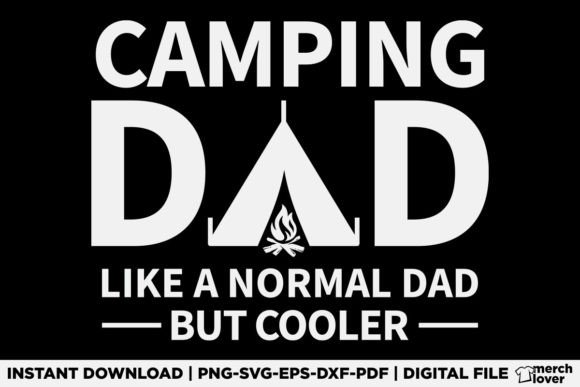 Graphic Review: Camping Dad SVG for T-Shirt Designs