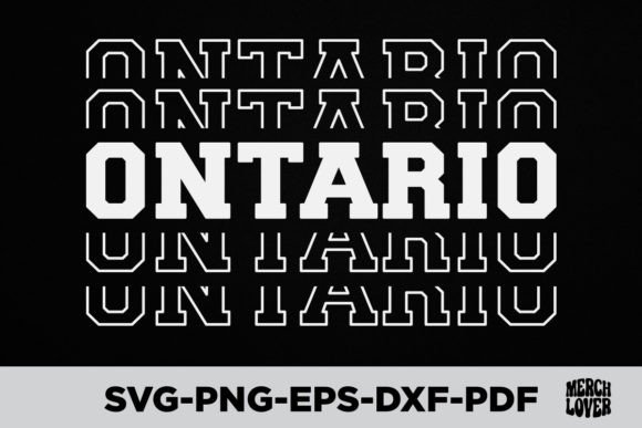 Ontario T-Shirt: A Versatile Graphic for Merchandise and T-Shirt Designs
